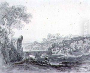View in Italy by Sir Augustus Wall Callcott