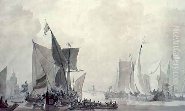 Sea Piece with Dutch shipping - view 1
