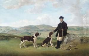 A Huntsman With Pointers On A Moor