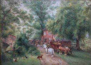 Carter And Rider At A Gate