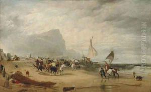 Smugglers Alarmed by an Unexpected Change from Hazy Weather while Landing Their Cargo