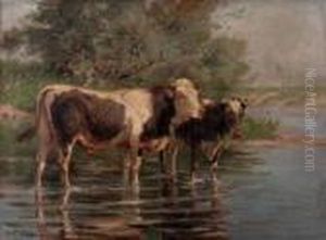 "kuhe Am Wasser" by Johann Daniel Holz