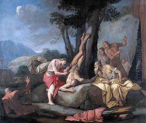 Apollo and Marsyas by Giulio Carpioni