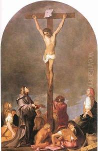 Crucifixion c. 1648 by Giulio Carpioni