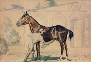 Jockey I Kon by Juliusz Holzmutller