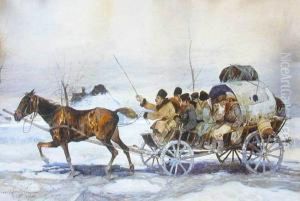 Scena Rodzajowa, 1908 R. by Juliusz Holzmutller