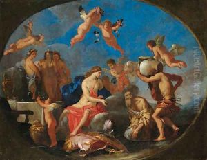 The Deification of Aeneas by Giulio Carpioni