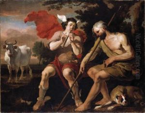 Mercury And Argos by Abraham Danielsz. Hondius