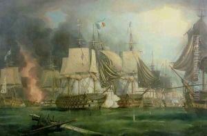 Battle of Trafalgar, 1805 by George Chambers