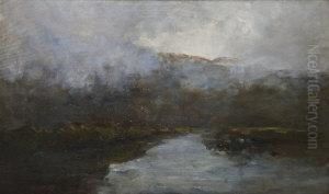 Misty River Landscape