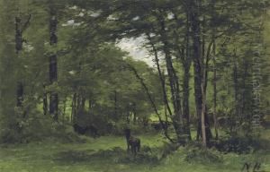 The Boundary Fence, Forest Of Fontainbleau The Boundary Fence, Forest Of Fontainbleau