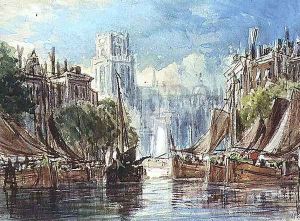 View of Rotterdam by George Chambers