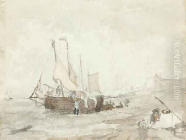 Fishermen unloading the catch - view 1