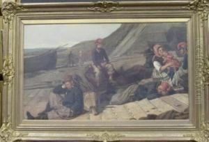 Midday Rest By The Shore by James Clark Hook