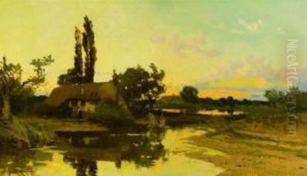 Cottage Near Pond - view 1