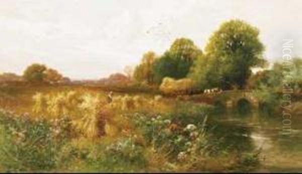 Harvesting On The Arun, Sussex - view 1