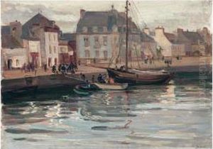 Evening Concarneau, Brittany by Robert Hope