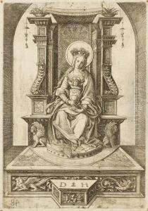 Hl. Barbara, Thronend