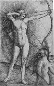 Apollo And Diana (holl.27) by Hieronymus Hopfer