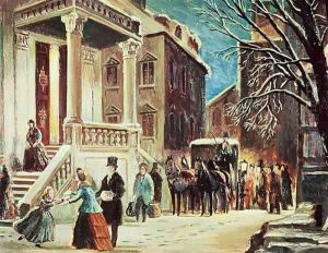 Arrival at the Christmas Party by James Cooper