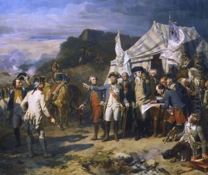 Sketch for the Battle of Yorktown, 1st to 17th October 1781 c.1836 by Louis Charles Auguste Couder