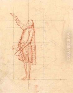 Study for the Tennis Court Oath by Louis Charles Auguste Couder