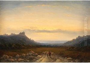 Landschaft Mit Blick Zum Horizont