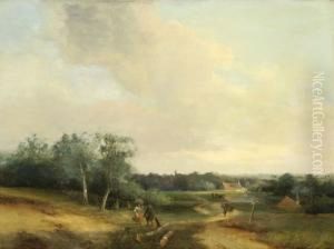 Walkers On A Country Road