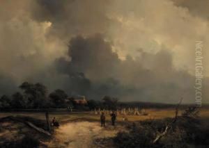 After The Harvest by Johannes Franciscus Hoppenbrouwers