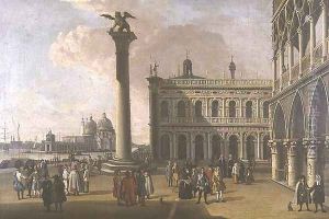A view of the Piazzetta Looking West
