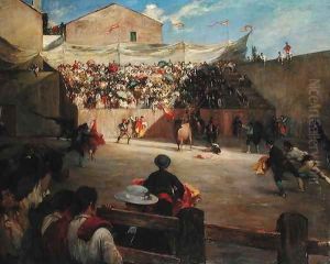 Training Fight in Biscay, 1888 by Gustave Colin