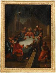 Nattvardens Instiftande Respektive Kristus Och Nikodemus - 1 Par