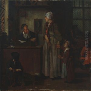 At The Notary by Jan Jozef, the Younger Horemans