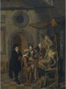 The Sculptor's Workshop by Jan Jozef, the Younger Horemans