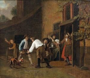 Rauferei Vor Dem Wirtshaus