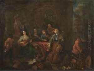 A Musical Company by Jan Jozef, the Younger Horemans