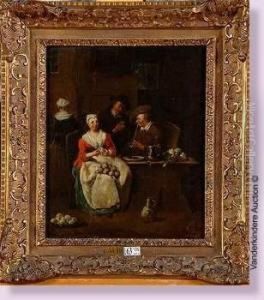 Scene D'auberge by Jan Josef, the Elder Horemans
