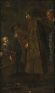Joueur De Vielle by Jan Josef, the Elder Horemans
