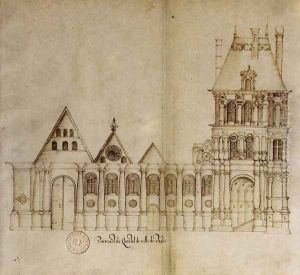 The Hotel de Ville in Paris 1580s