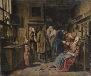 A Doctor's Surgery by Jan Josef, the Elder Horemans