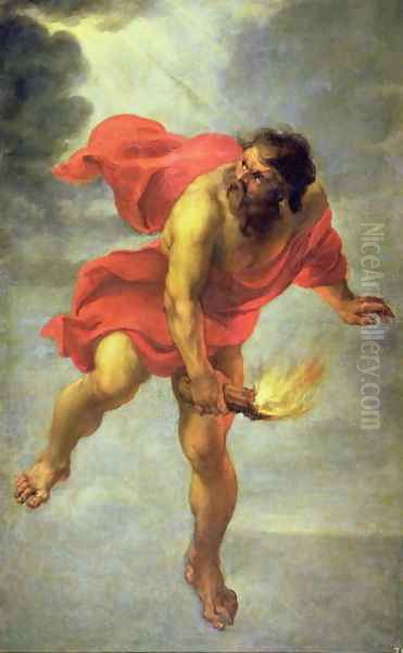 Prometheus carrying fire - view 1