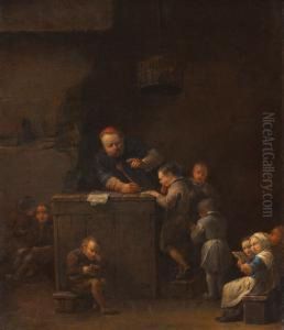 Theschoolroom by Jan Jozef, the Younger Horemans