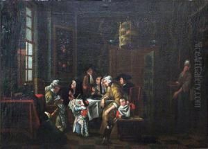 Reunion Familiale by Jan Jozef, the Younger Horemans
