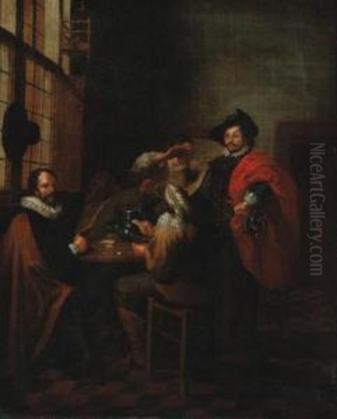 A Dispute At Cards - view 1