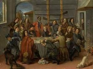 Mahl Einer Vornehmen Gesellschaft by Peter Jacob Horemans