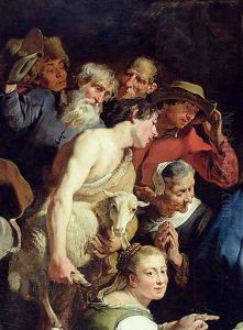The Adoration of the Shepherds, after 1628 (detail) by Jan Cossiers
