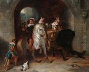 After Sir Edwin Henry Landseer, The Hawking Party Returned