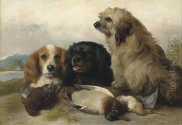 Spaniels With The Day's Bag - view 1