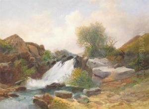 A Huntsman By A Waterfall