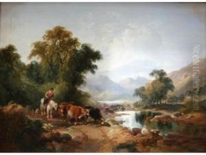 Morning Near Dolgelly, North Wales by Joseph Horlor